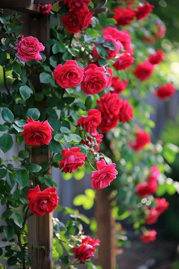 Elegant Climbing Rose Flower Seeds With Plant Growth Suplement