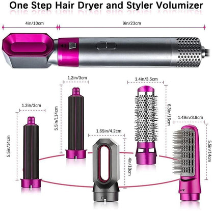 5 in 1 Multifunctional Hair Dryer Styling Tool, Detachable Multi Head Comb