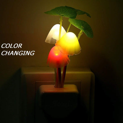 Mushroom Lamp Automatic Sensor Light Color Changing Night LED