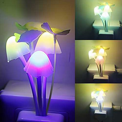 Mushroom Lamp Automatic Sensor Light Color Changing Night LED