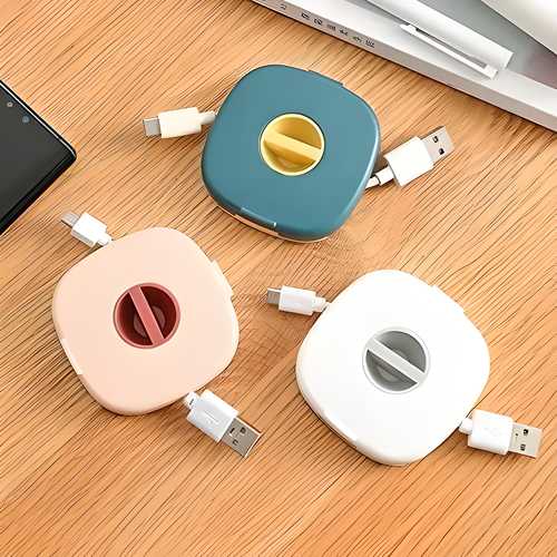 Management Retractable Cord Organizer