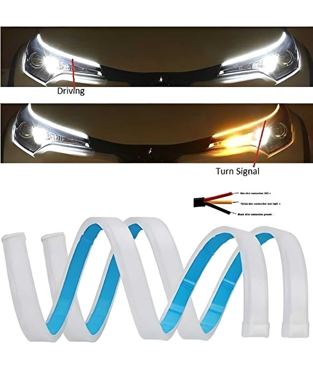 DRL Turn Signal Left and Right 12v LED Strip (Pack of 2)