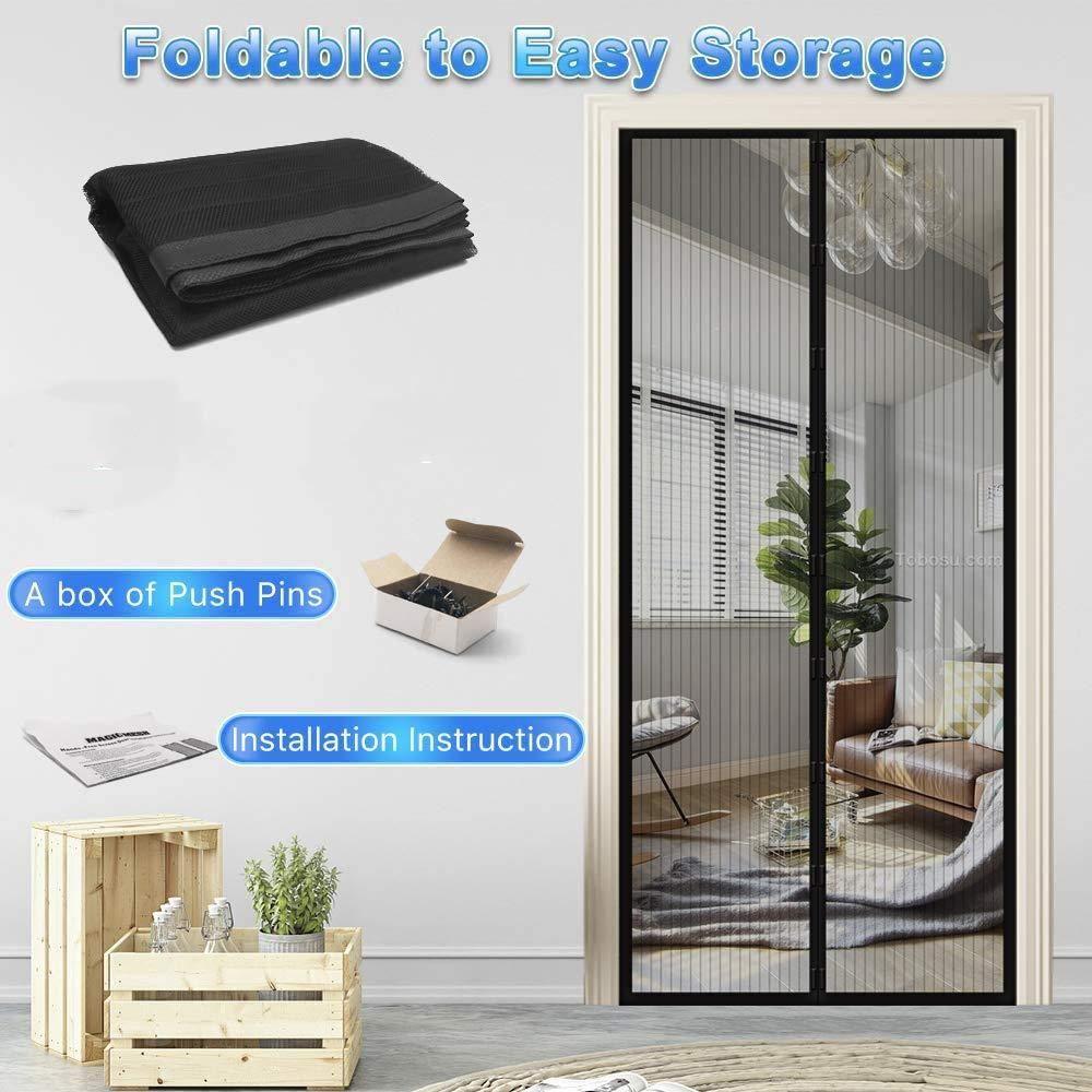 Door Curtain-Net Home Magnetic Foldable Anti Mosquito Door Curtain