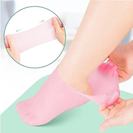 Silicone Gel Heel Socks Anti Slip For Dry Cracked Feet