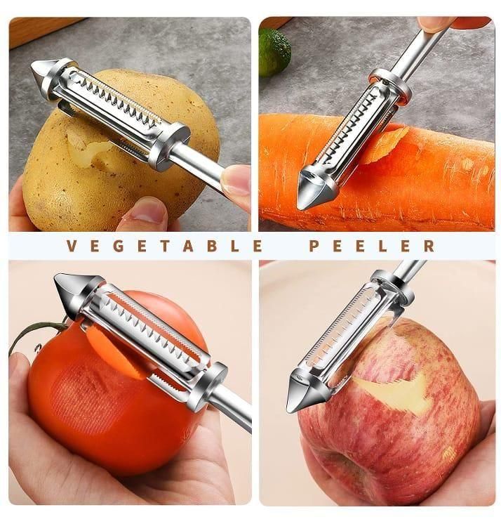 Multifunctional Stainless-Steel Peeler Pack of 2