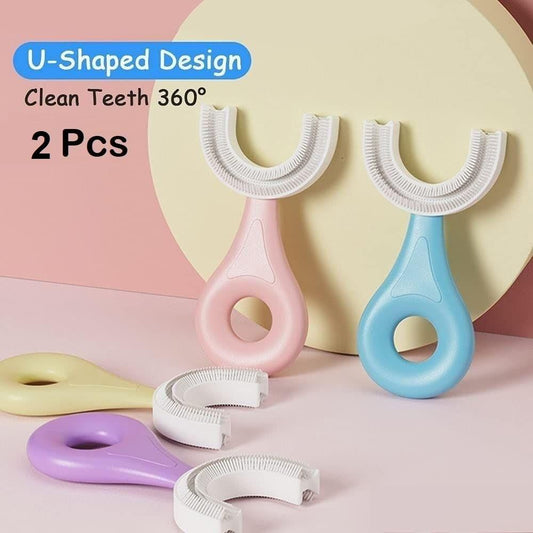 U Shaped Toothbrush Silicone( Pack of 2 )