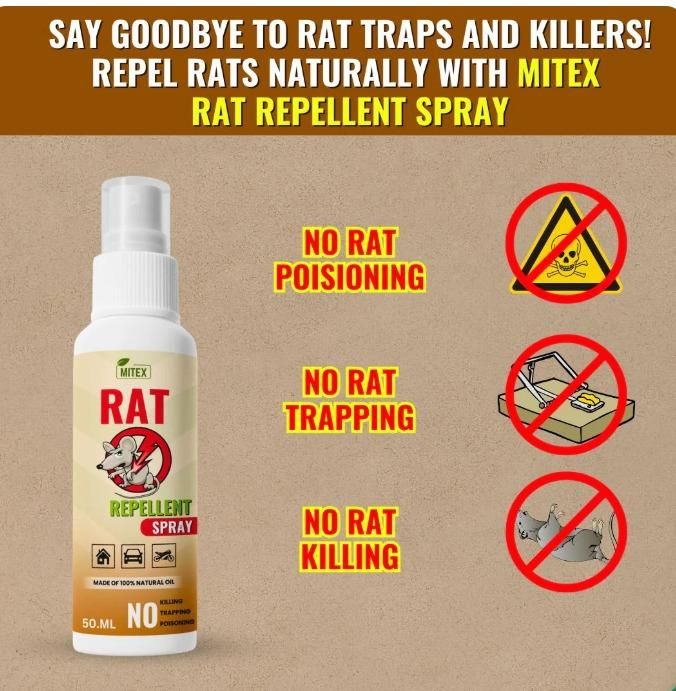 Rat Repellent Spreay 50ML (Pack of 3)