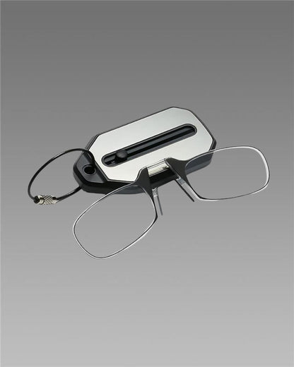 Unisex Foldable Nose Clip Reading Glasses