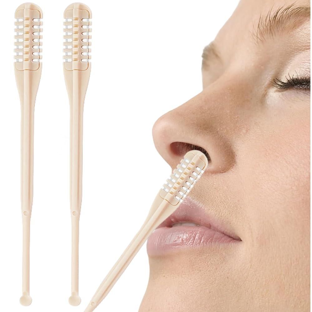 Nose Hair Trimmer Rotating Nasal Hair Razor Cutter with Ear Picker