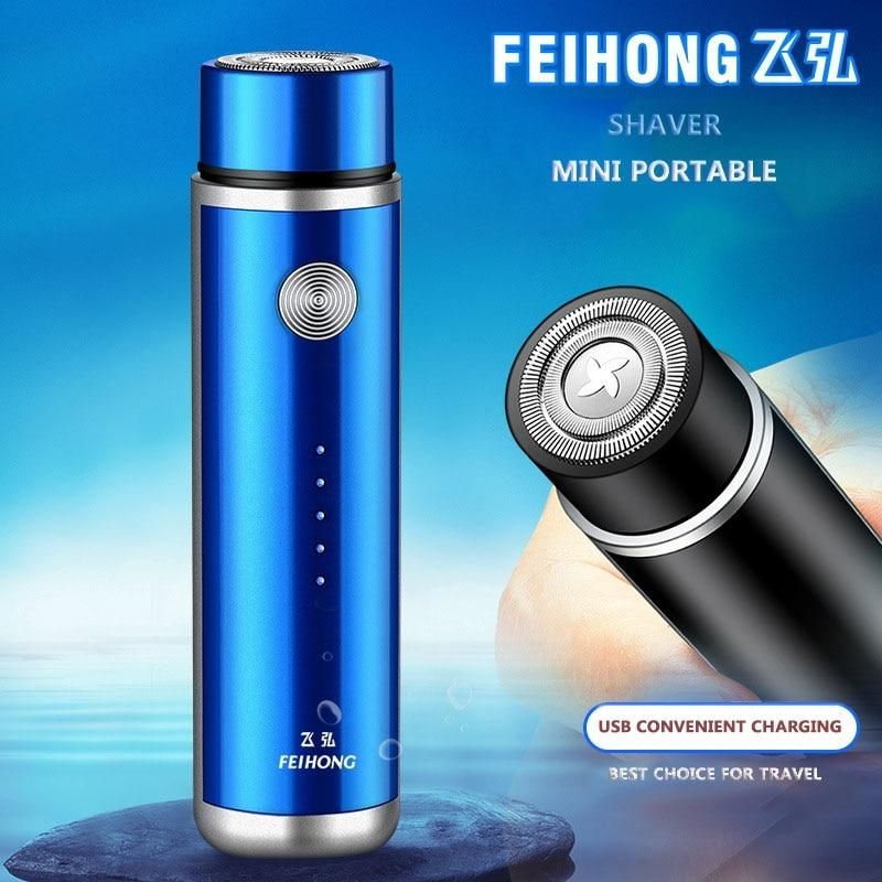 Mini Electric Shaver for Men Washable Razor Rechargeable USB Car Charging